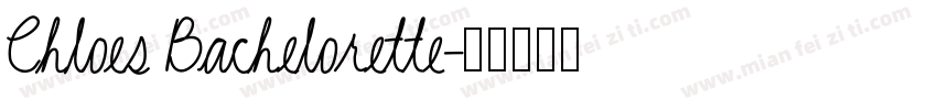Chloes Bachelorette字体转换